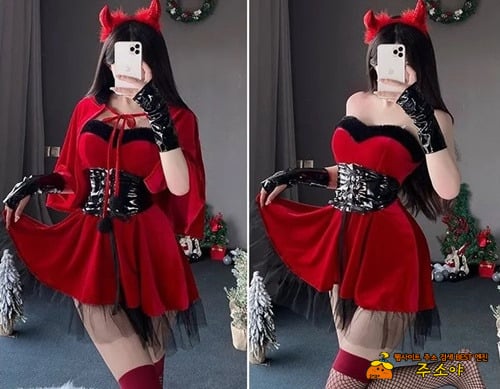 오늘 입을 옷고르는 여친