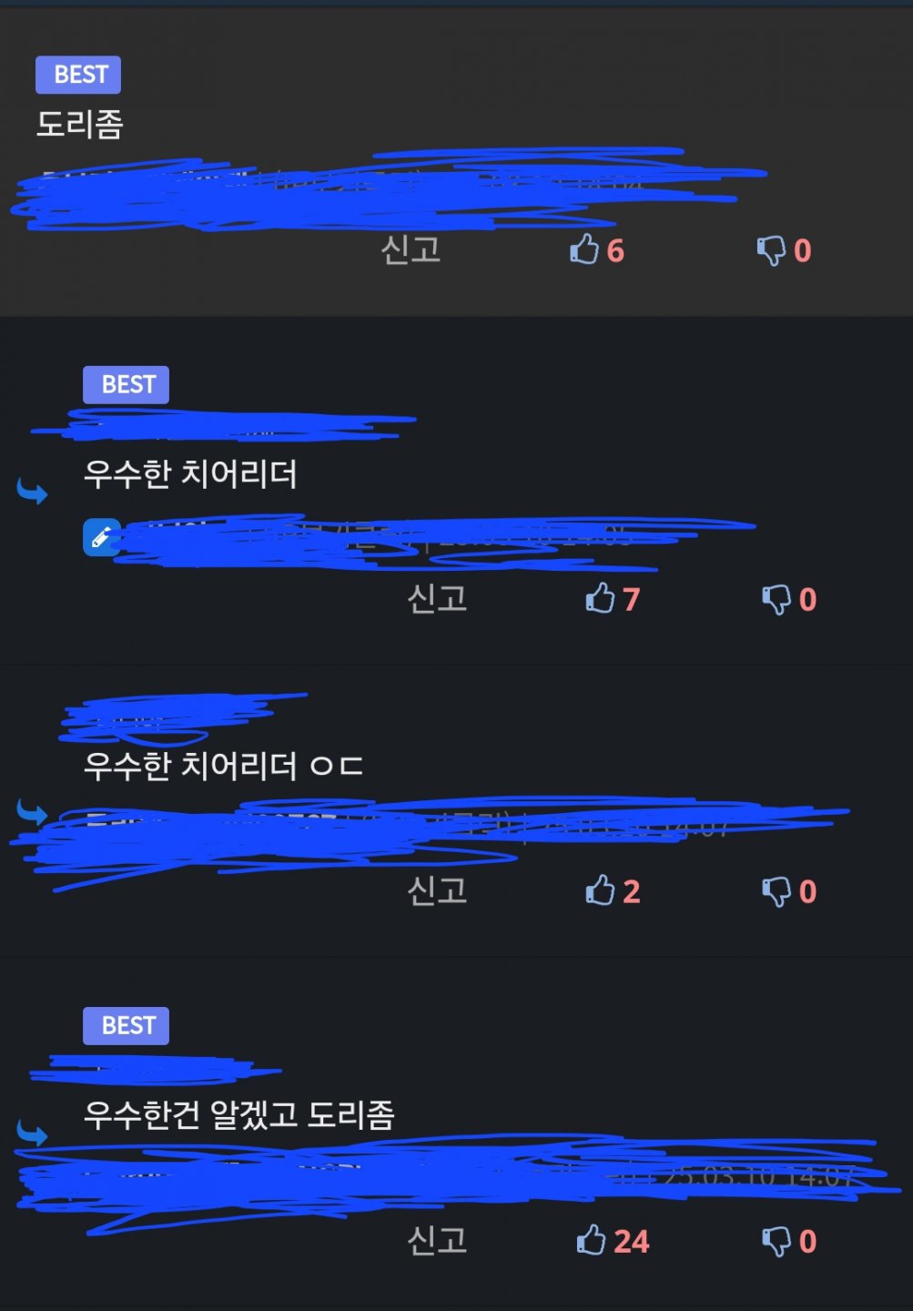 치어리더 중에 우수한 치어리더