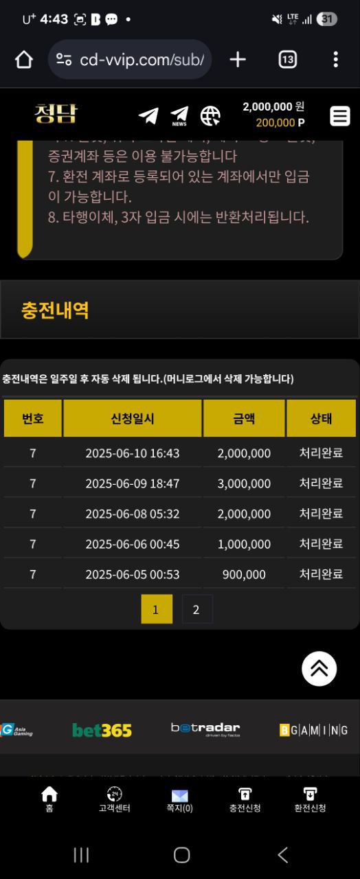 청담600만원 먹튀