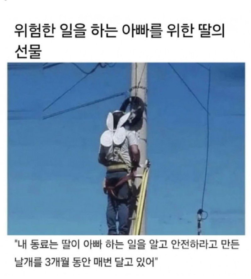 위험한 일을 하는 아빠를 위한 딸의 선물.jpg