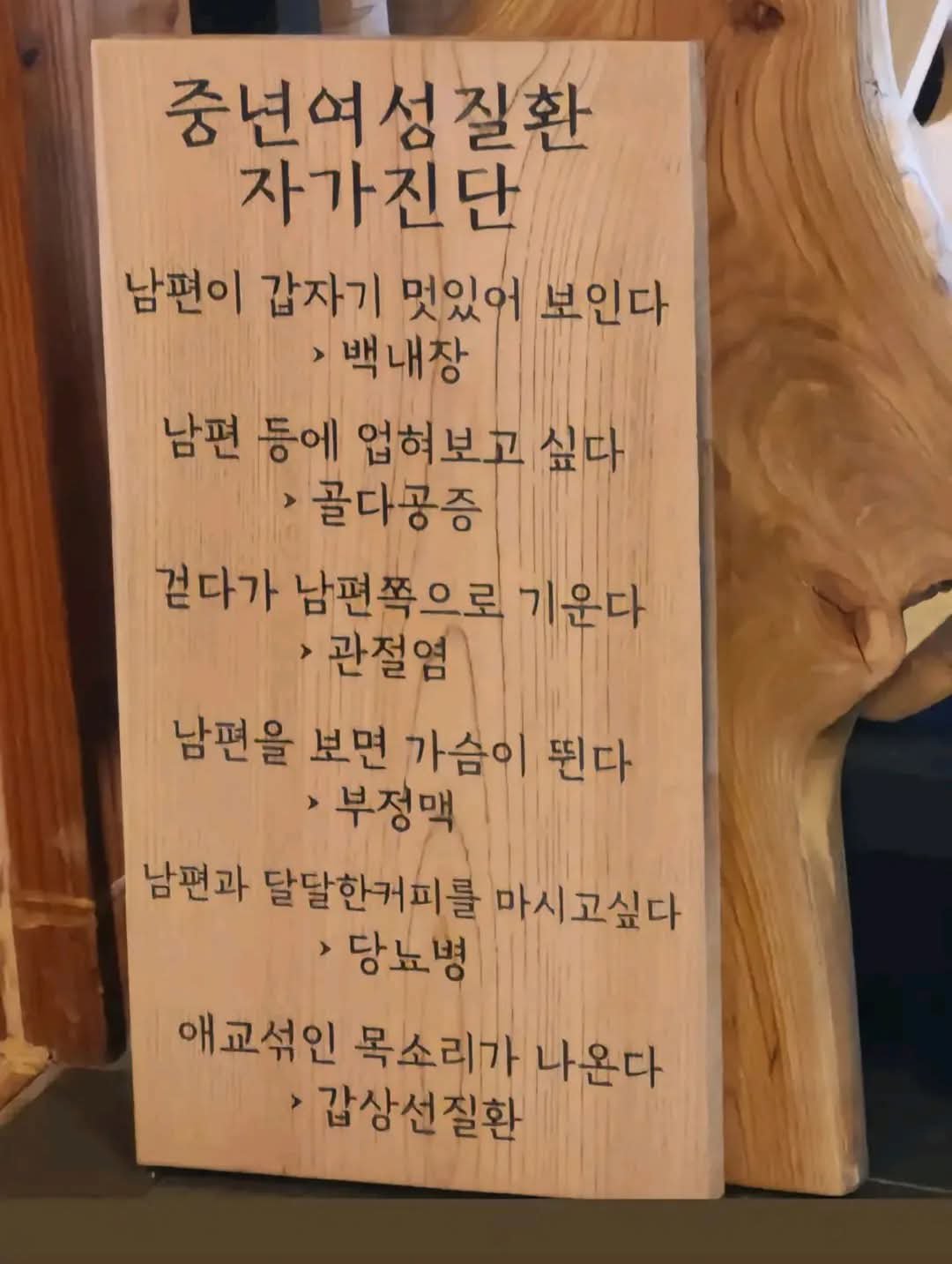 중년 여성 질환 자가진단